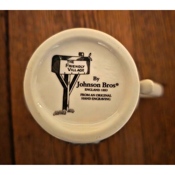 Johnson Brothers Lovely Friendly Village 1883 Sugar w lid & 6 Oz Creamer set - Picture 8 of 9